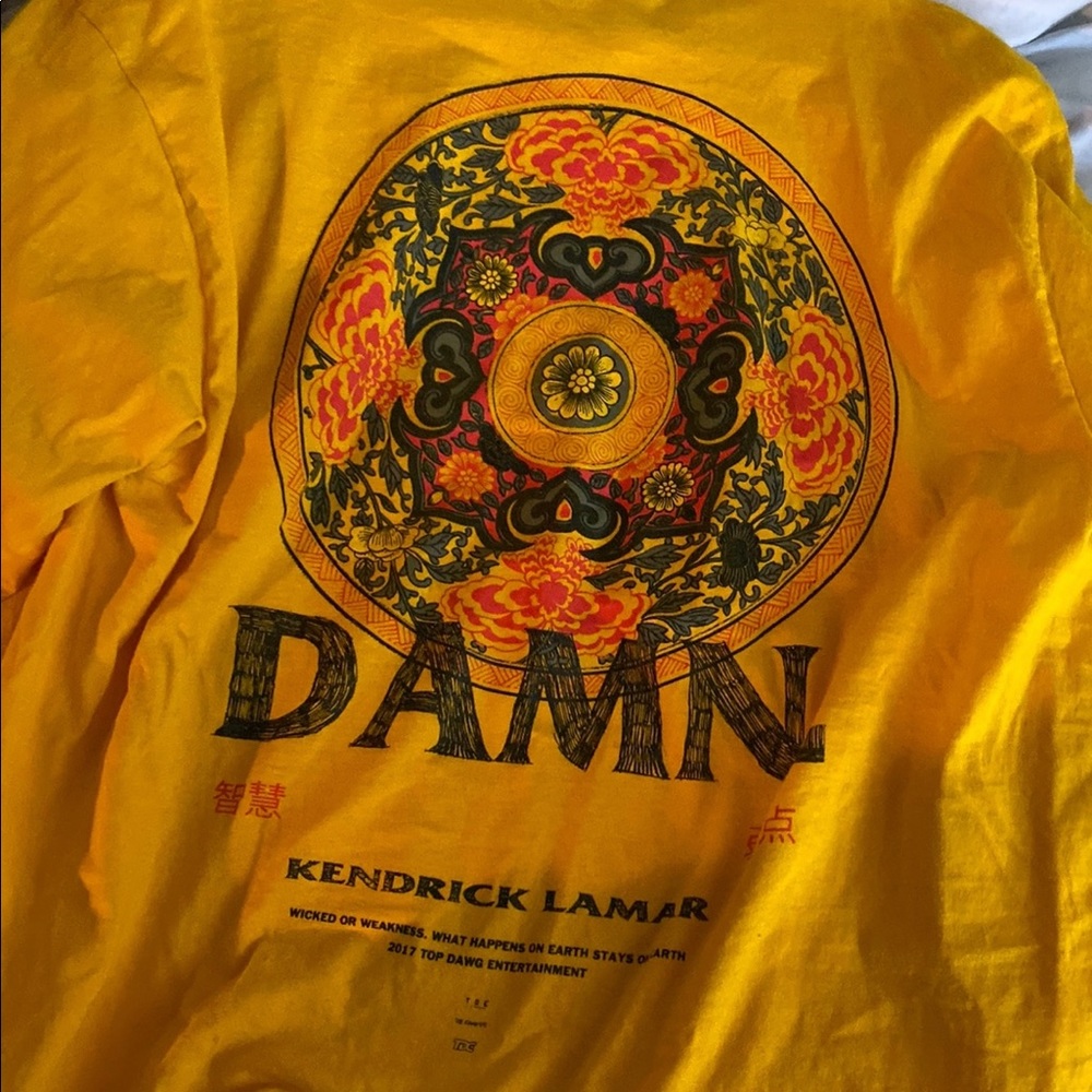 Kendrick Lamar tour long sleeve TDE xl